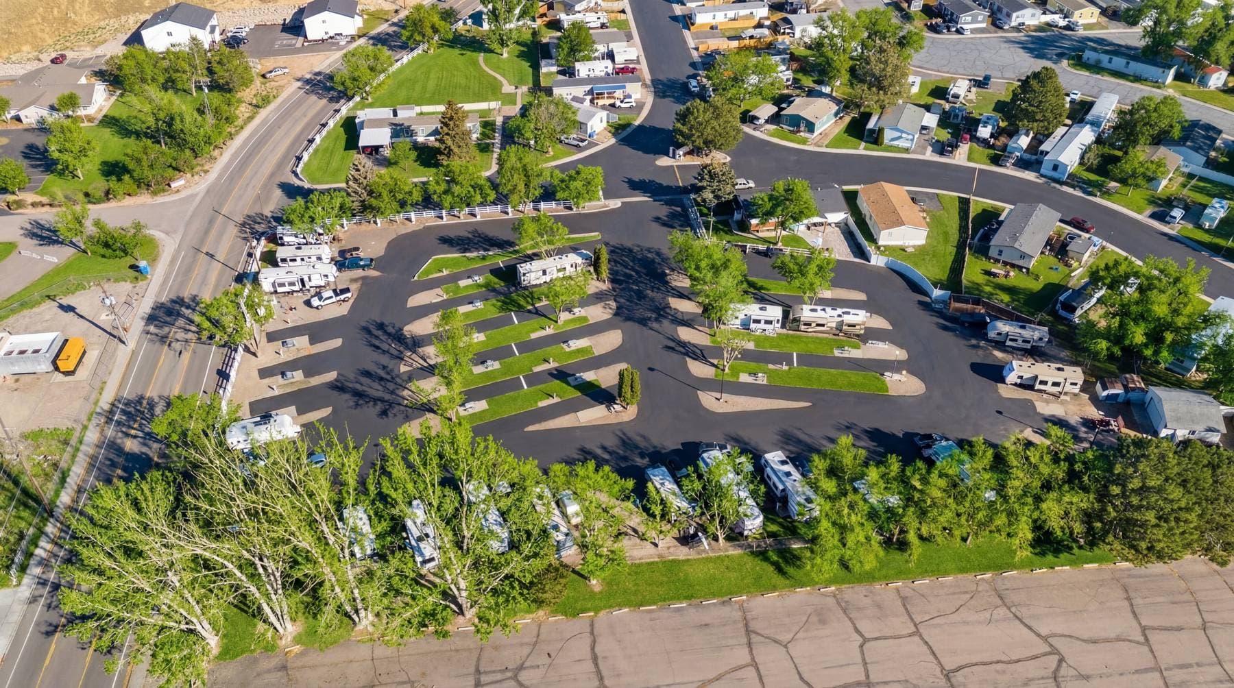 Ariel view of resort